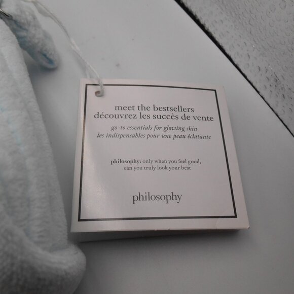 PHILOSOPHY LIGHT BLUE PLUSH TRAVEL POUCH WITH TAGS BUT NO SAMPLES - Picture 5 of 6